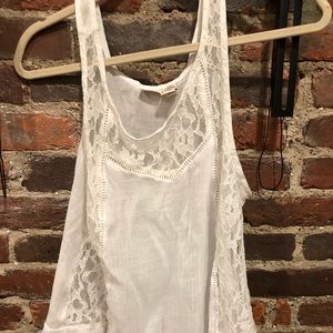 Mudd: White lace top